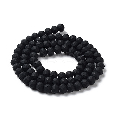 Glass Beads Strands EGLA-A034-P4mm-MD18-1