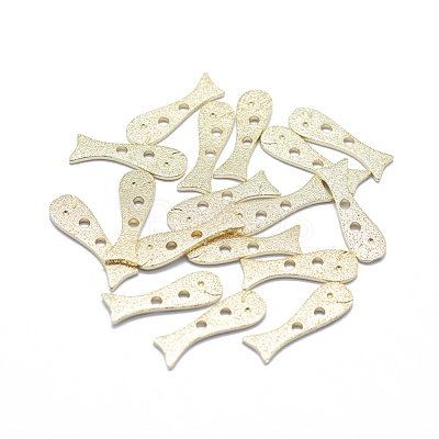 2-Hole Brass Buttons X-KK-F797-54G-1