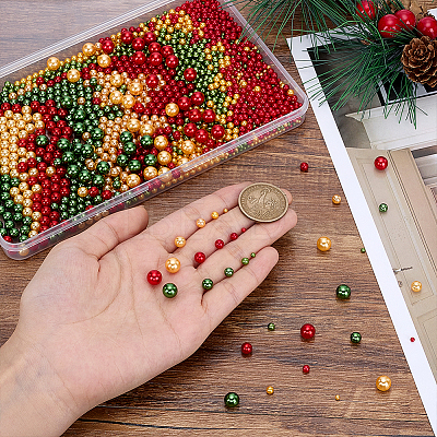 1860Pcs 15 Colors Imitation Pearl Acrylic Beads OACR-PH0004-70-1