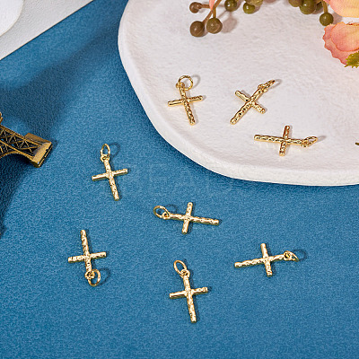 8Pcs Brass Pendants KK-TA0002-50-1