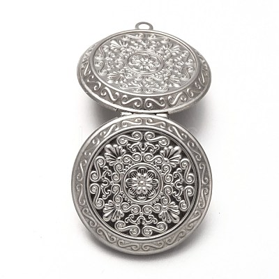 Tarnish Resistant 316 Stainless Steel Locket Pendants X-STAS-P268-10P-1