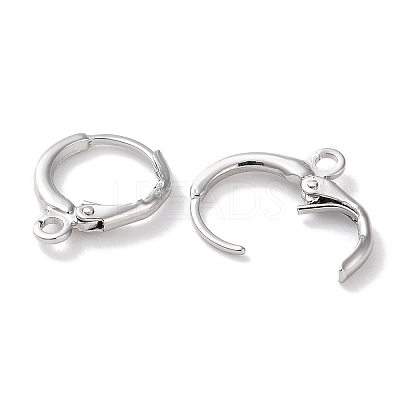 Rack Plating Brass Hoop Earring Settings KK-F090-14P-1