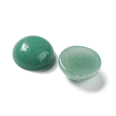 Natural Green Aventurine Cabochons G-P393-R15-12mm-1