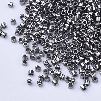 Electroplate Cylinder Seed Beads SEED-Q036-02A-B03-1