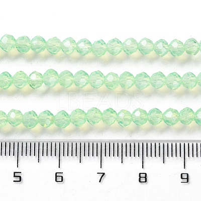 Baking Paint Transparent Glass Beads Strands LS-DGLA-A034-J4MM-D02-1