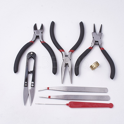8Pcs DIY Jewelry Tool Sets TOOL-Q014-02-1