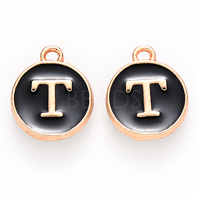 Golden Plated Alloy Charms LS-X-ENAM-S118-02T-1