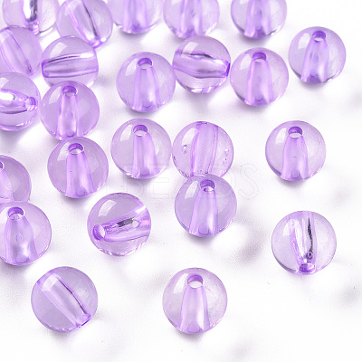 Transparent Acrylic Beads X-MACR-S370-A10mm-746-1