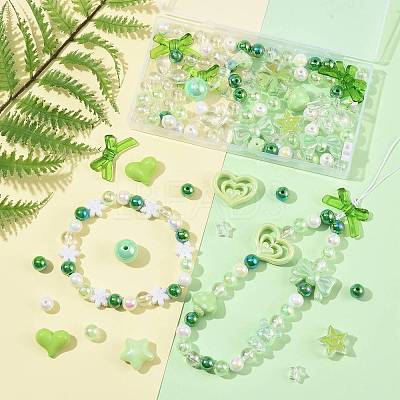 100Pcs 20 Styles Transparent & Opaque Acrylic Beads MACR-FS0002-39-1