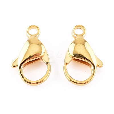 304 Stainless Steel Lobster Claw Clasps X-STAS-AB17-G-1
