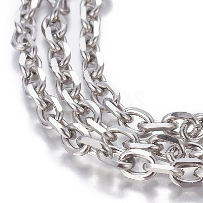 Non-Tarnish 3.28 Feet 304 Stainless Steel Cable Chains X-CHS-P007-27P-02-1