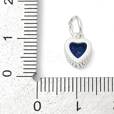 Brass Micro Pave Cubic Zirconia Pendants KK-H204-01S-01-1