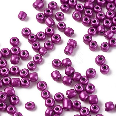 Baking Paint 6/0 Glass Seed Beads X-SEED-S003-K31-1