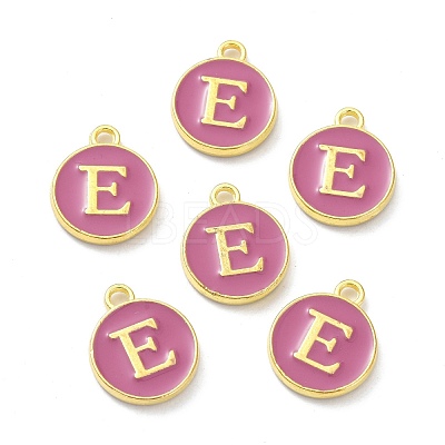 Golden Plated Alloy Enamel Charms ENAM-XCP0001-13E-1