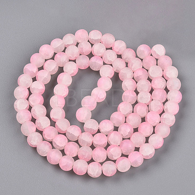 Crackle Glass Beads Strands GLAA-N009-10mm-02-1