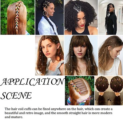 Iron Dreadlocks Beads Hair Decoration IFIN-S696-04G-1-1