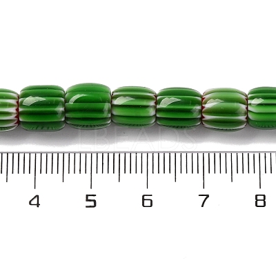 Handmade Lampwork Chevron Beads Strands LAMP-K041-01B-05-1