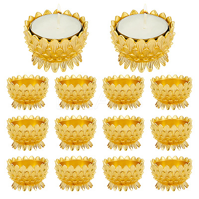 14Pcs Alloy Candle Holders AJEW-WA0004-41-1