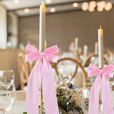 12Pcs Polyester Bowknot for Candle Decoration HJEW-PH02246-1