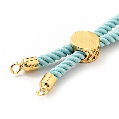 Half Finished Twisted Milan Rope Slider Bracelets FIND-G032-01G-04-1