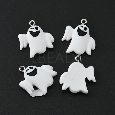 Halloween Themed Opaque Resin Pendants RESI-CJC0006-028C-1