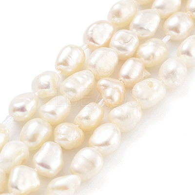 Natural Keshi Pearl Cultured Freshwater Pearl Beads Strands PEAR-P062-25B-1