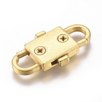 Adjustable Alloy Chain Buckles PALLOY-WH0070-35G-1