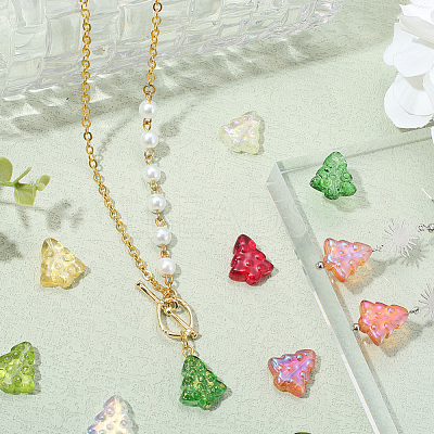 112Pcs 8 Colors Transparent Electroplate Glass Beads EGLA-PA0001-09-1
