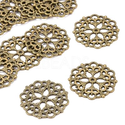 Tibetan Style Filigree Joiners Links X-TIBE-A11623-AB-FF-1