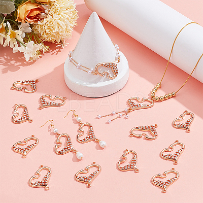 20Pcs Alloy Crystal Rhinestone Connector Charms FIND-PH0060-35-1