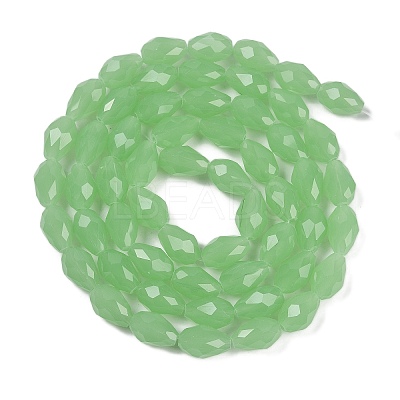 Electroplate Imitation Jade Glass Beads Strands EGLA-N013-J4mm-D04-1
