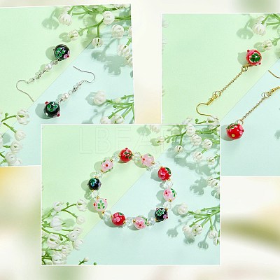 20Pcs Handmade Lampwork Bumpy Beads LAMP-SZ0001-52A-1