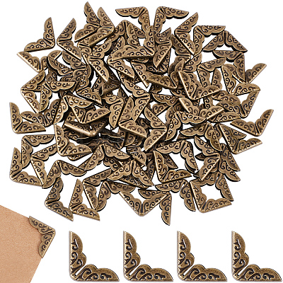 96Pcs Iron Bag Decorate Corners Protector PURS-CP0001-05-1