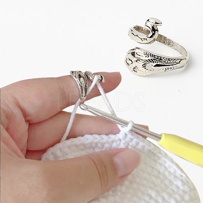 Alloy Peacock Open Cuff Ring PW22062533151-1