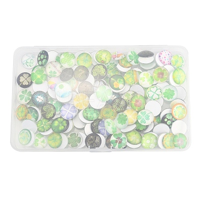 Flatback Glass Cabochons for DIY Projects GGLA-PH0004-27F-1