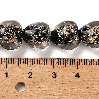 Handmade Dichroic Foil Glass Beads Strands DICH-U001-03A-1