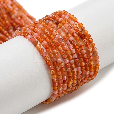 Natural Carnelian Beads Strands X-G-A129-A01-01-1