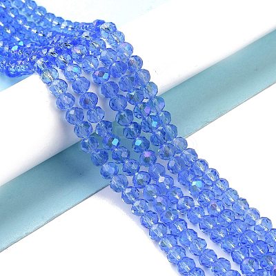Electroplate Glass Beads Strands X1-EGLA-A034-T8mm-L04-1