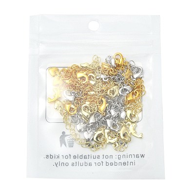 18Pcs 9 Styles Brass Chain Extender KK-FS0002-09-1