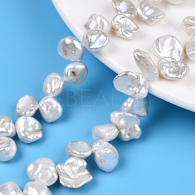 Natural Baroque Style Keshi Pearl Beads Strands PEAR-S020-R06-1