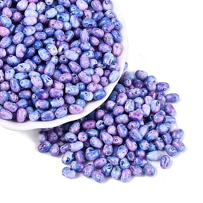 Picasso Glass Seed Beads SEED-N012-10F-1