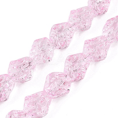 Electroplate Glass Beads Strands EGLA-N012-08I-1