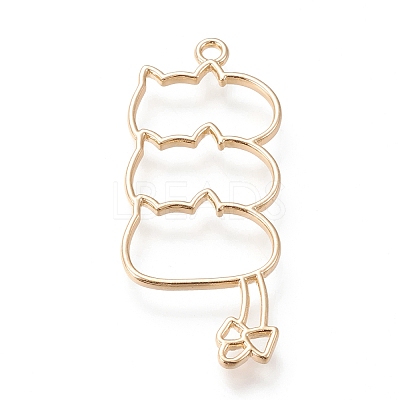 Alloy Open Back Bezel Pendants X-PALLOY-K246-01KCG-RS-1