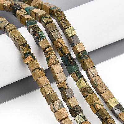 Natural Verdite Stone Beads Strands G-T140-47B-1