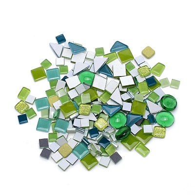 Geometry Shapes Transparent Glass Cabochons GLAA-WH0031-05-1