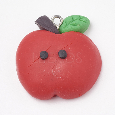 Handmade Polymer Clay Pendants CLAY-T012-05-1