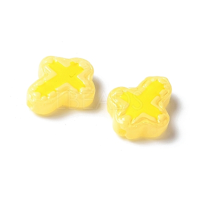 Baking Paint Glass Enamel Beads BLOW-D300-06O-1