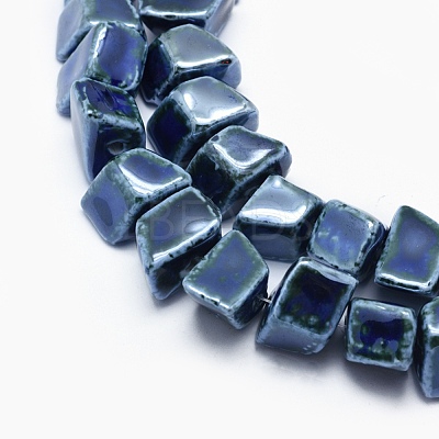 Eco-Friendly Glazed Porcelain Beads PORC-P027-A05-1