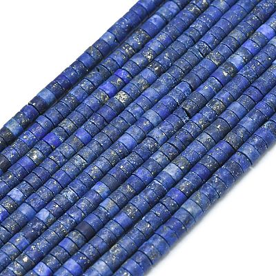 Natural Lapis Lazuli Beads Strands X-G-P575-B01-4x2mm-1