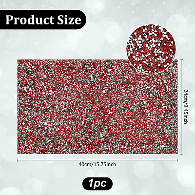 Rectangle Plastic Hotfix Rhinestone DIY-WH0349-339D-1